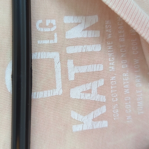 Pink faded dye (made like this) t-shirt Large.  Cool surf design! - Picture 3 of 4